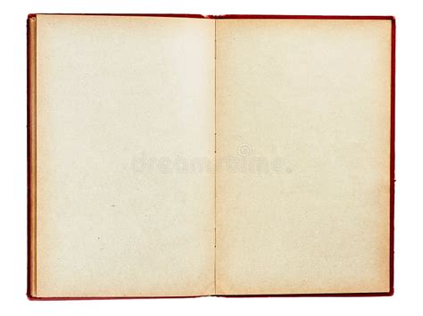 Old Book with Empty Pages Isolated Stock Photo - Image of cover, pages ...