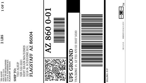 UPS Internet Shipping: Shipment Label