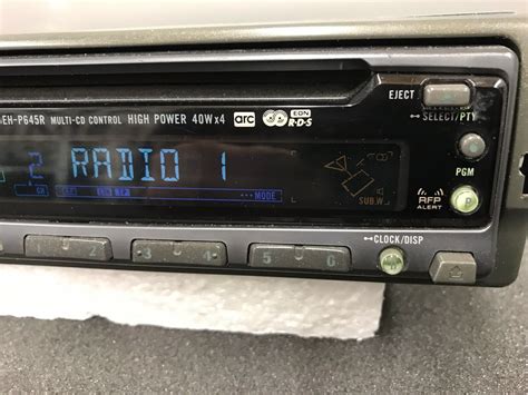 Old Pioneer Car Radio Stereo Cd Player Model Deh-P645r Retro 90s ...