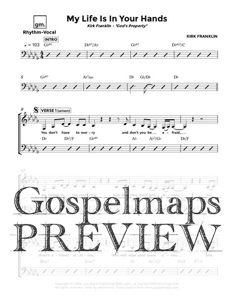 Gospelmaps | My Life Is In Your Hands - Kirk Franklin, God's Property ...