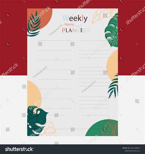 Weekly Budget Planner Template Banner Design Stock Illustration ...