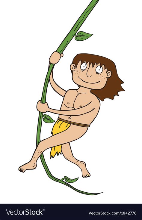 Tarzan cartoon Royalty Free Vector Image - VectorStock