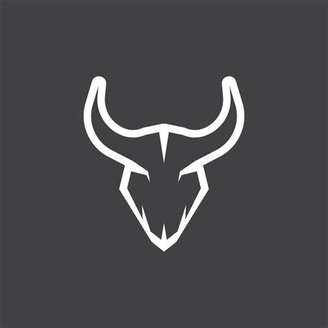 Bull Horn Logo Vector Template 21057278 Vector Art at Vecteezy