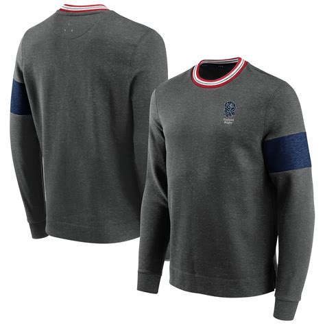 England Rugby Iconic Long Sleeve Top - Grey - Mens