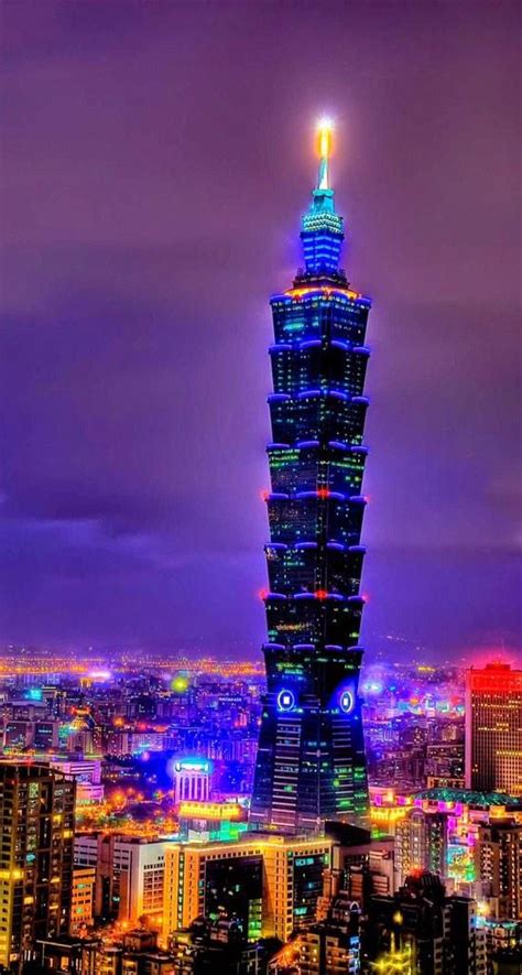 Taipei 101, Taipei Taiwan, City Wallpaper, Scenery Wallpaper, Hong Kong Night, City Lights At ...