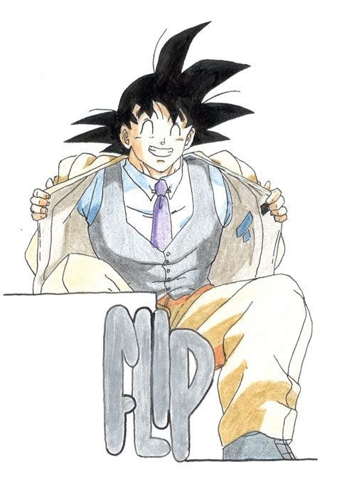 Son Goku smiling by Maetelsama on DeviantArt