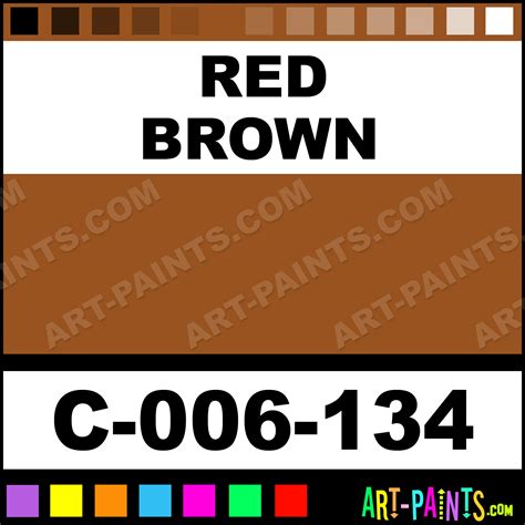 Red Brown Stains Ceramic Porcelain Paints - C-006-134 - Red Brown Paint, Red Brown Color, Mason ...