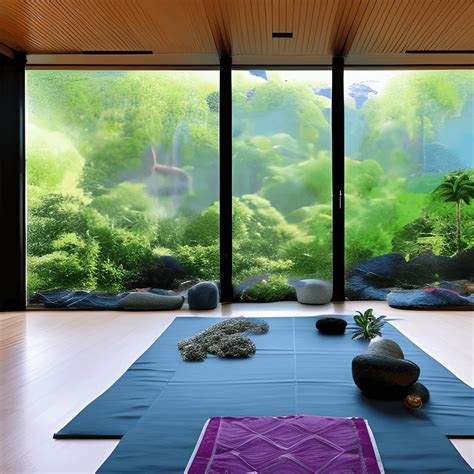 Zen Room for Meditation with Crystals and Plants · Creative Fabrica