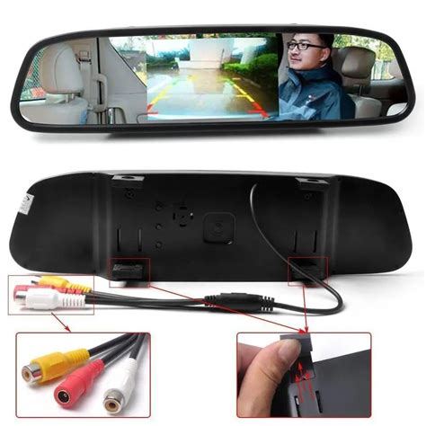 Waterproof Car Rear View Camera Backup Car Reverse Camera with HD 4.3 Inch Sunshade TFT LCD ...