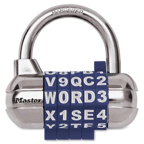 Master Lock, MLK1534D, Alphanumeric Combination Locks, 1 / Each ...