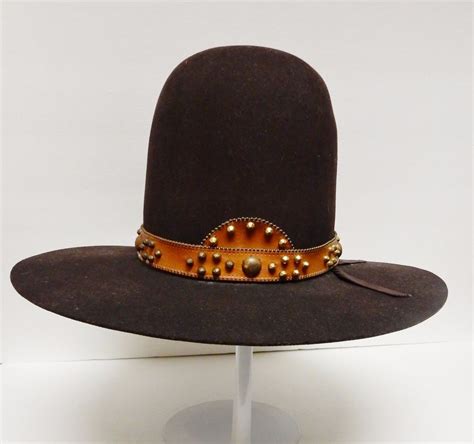 THE AMERICAN WEST Vtg Cowboy Hat 10 Gallon X Felt Brown 7 3/8 Leather Band RARE | Cowboy hats ...