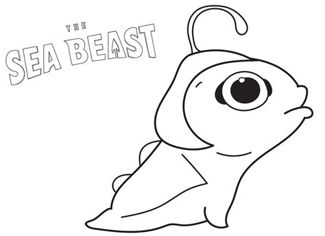 Printable The Sea Beast Coloring Page - Free Printable Coloring Pages for Kids