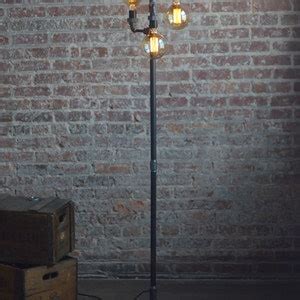 Edison Bulb Floor Lamp Industrial Furniture Standing Light Filament Bulb Bare Bulb Floor Light ...