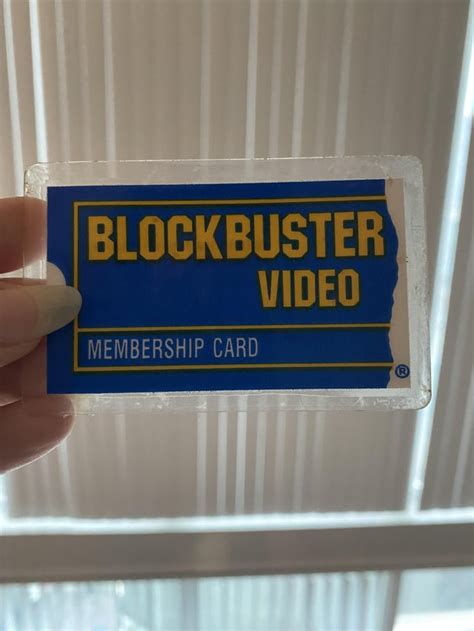 My OG Blockbuster Video Card. : r/90s_kid