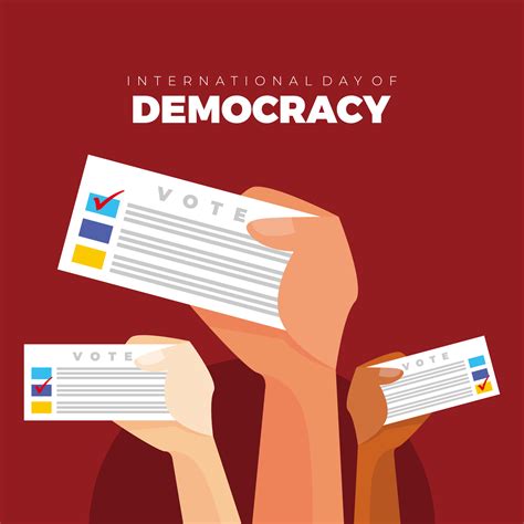 International day of democracy vector. Idea for poster, postcard. banner, social media 3485686 ...