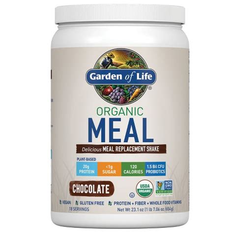 Garden Of Life Organic Meal Replacement Shake Mix - Chocolate - 23.1oz : Target