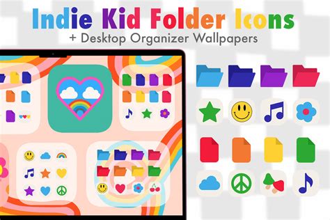 Indie Kid Aesthetic Folder Icons - Free Windows Folder Icons 𓆉