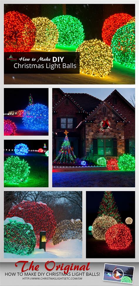 How to Make Christmas Light Balls