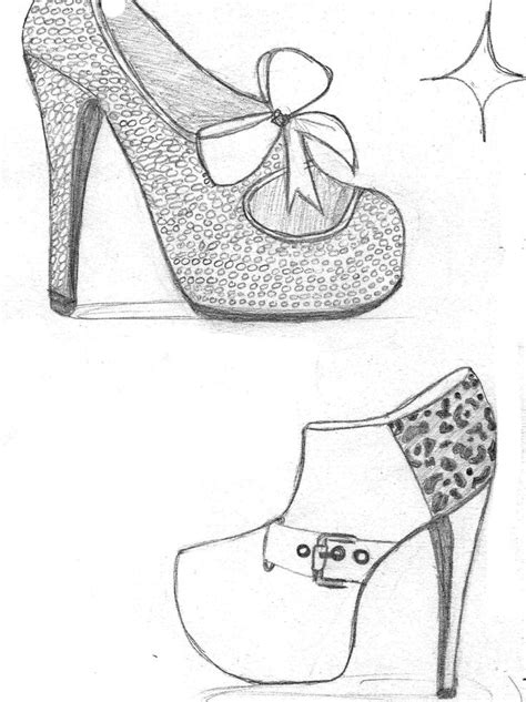 Shoe design sketches, Heels, Shoes drawing