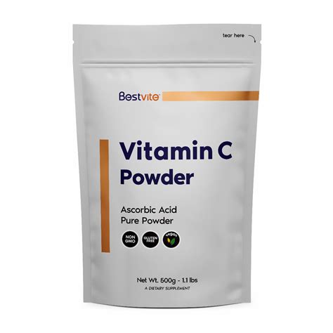 Vitamin C Powder 500g (1.1 lbs) — Bestvite.com