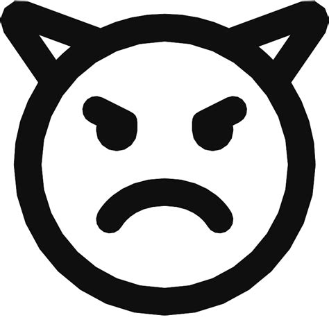 Emoji Devil Sad Vector SVG Icon - SVG Repo