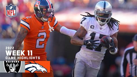 Las Vegas Raiders vs. Denver Broncos | 2022 Week 11 Game Highlights ...