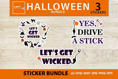 Halloween Craft Bundle SVG Files for DIY Graphic by CRFT · Creative Fabrica