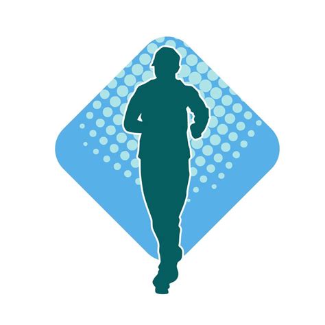 Silhouette of a sporty man in running pose. Silhouette of a male run pose. 37139322 Vector Art ...