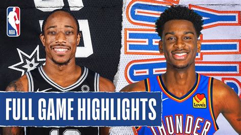 SPURS at THUNDER | FULL GAME HIGHLIGHTS | February 23, 2020 - YouTube