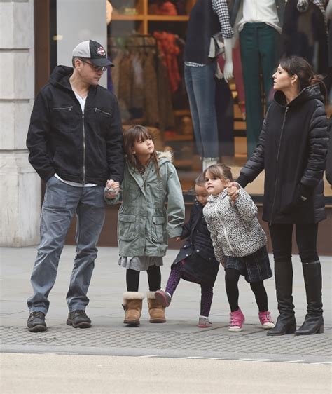 Matt Damon & Family Spend The Day Together in London | Celeb Baby Laundry