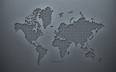 World Map, gray creative background, World Map concepts, gray paper texture, HD wallpaper | Peakpx