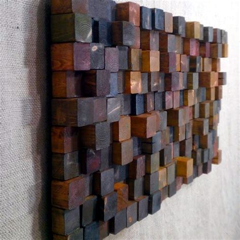 wall art made from recycled wood gives your home a special touch | Interior Design Ideas - Ofdesign