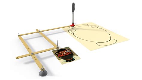 Pantograph 3d rendering | Homemade tools, Drawing machine, Artistic space