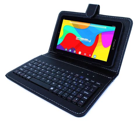 LINSAY 7" Android 12 Tablet w/ Leather Keyboard - QVC.com