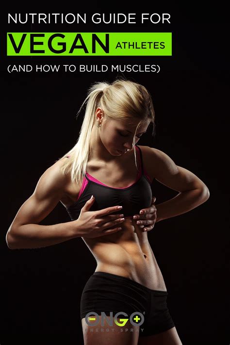 the nutrition guide for vegan athletes and how to build muscles cover image with text