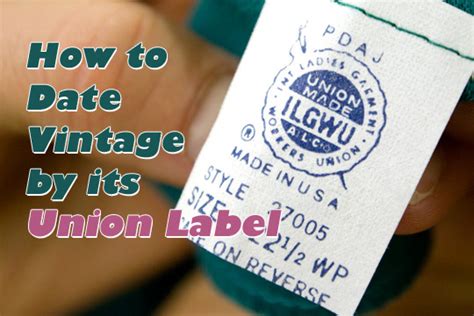 A Guide to Identifying ILGWU Union Labels in Vintage Clothing - Sammy D ...