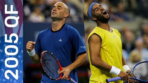 Andre Agassi vs James Blake in a five-set late-night classic! | US Open ...