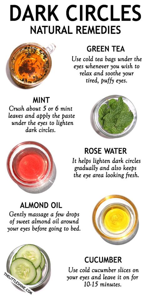 TOP 5 HOME REMEDIES FOR DARK CIRCLES - The Little Shine