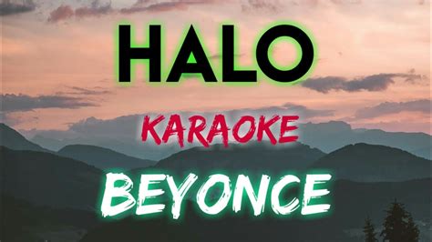 HALO - BEYONCE (KARAOKE VERSION) - YouTube