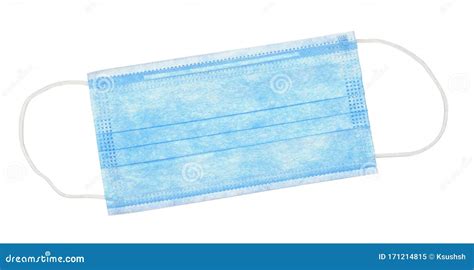 Blue medical mask stock image. Image of bandage, infection - 171214815