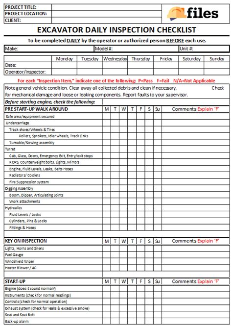 Daily Excavation Checklist 2020 2021 Fill And Sign Printable Template | Porn Sex Picture