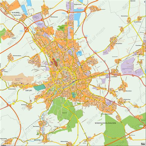 Digital City Map Magdeburg 183 | The World of Maps.com