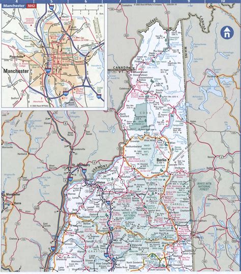 Printable Map Of Nh Towns