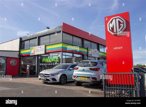 EXETER, DEVON, UK - SEPTEMBER 21, 2021 Hendy Car Store car dealer, Marsh Barton Road on Marsh ...