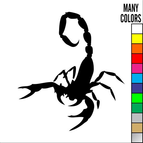 Scorpion Decal Sticker Car Decal Laptop Decal Choice of