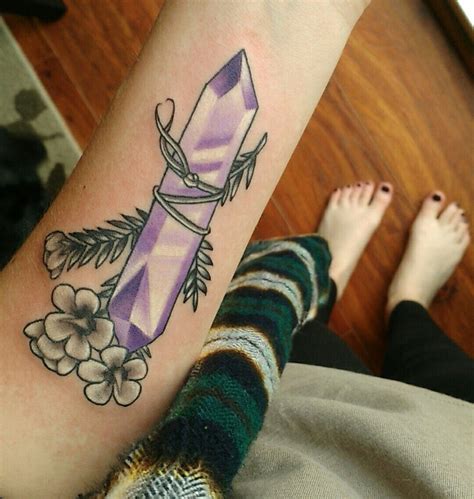 amethyst tattoos - Google Search | Purple tattoos, Crystal tattoo, Tattoos