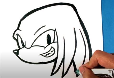 How to Draw Knuckles the Echidna - Sonic the Hedgehog - Easy Pictures ...