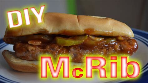 McDonald's DIY McRib & Sauce CopyCat Recipe - YouTube