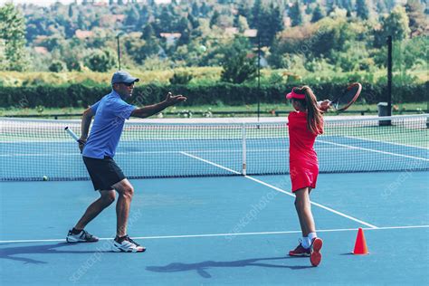 Tennis training - Stock Image - F024/8182 - Science Photo Library