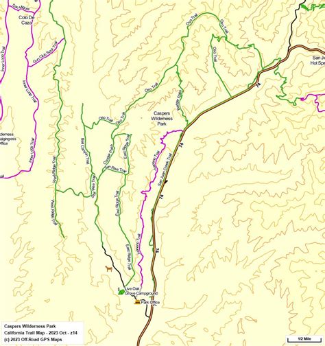 Caspers WP - California Trail Map